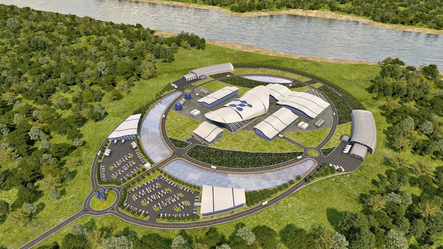 Kunstnike nägemuses võivad väikereaktoritest tuumajaamad olla kaunid tootmiskompleksid ja sulanduda hästi loodusesse. 