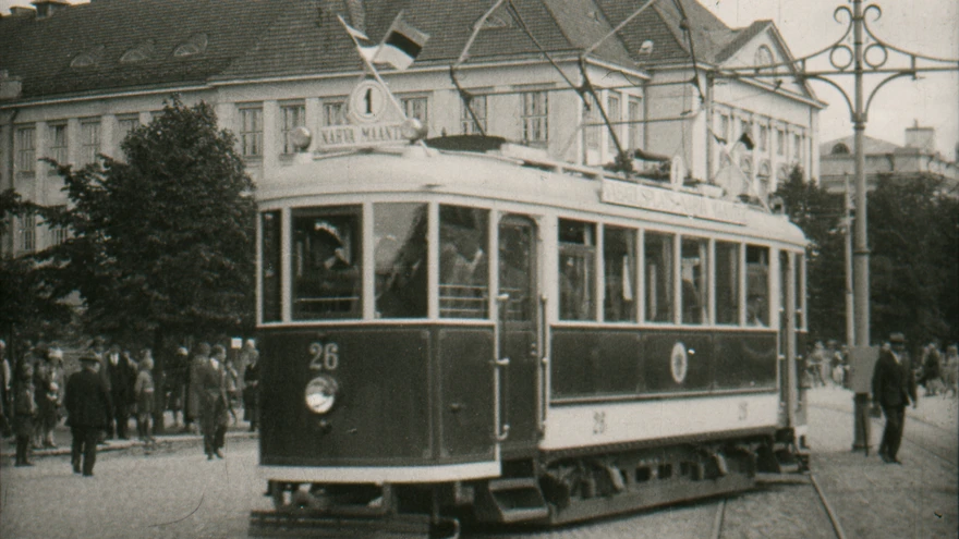 Elektritramm Pärnu maanteel 1928. aastal