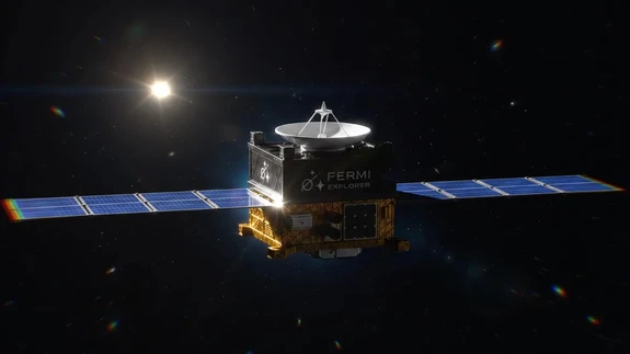 Kunstniku nägemus kavandatavast Fermi Exploreri missiooni kosmosesondist, mis plaanitakse Alpha Centauri poole teele saata 2029. aastaks.