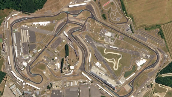 Silverstone ringrada õhust.