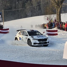 Vaatamata nappidele talveralli kogemustele jõudsid Philip Allen / Craig Drew poodiumile.