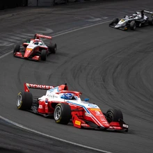 Paul Aron (pildil liidrina) võitis küll enim etappe, aga pidi kokkuvõttes leppima kolmanda kohaga Dino Beganovici (pildil teisena) ja Gabriele Mini (pildil kolmas) järel.